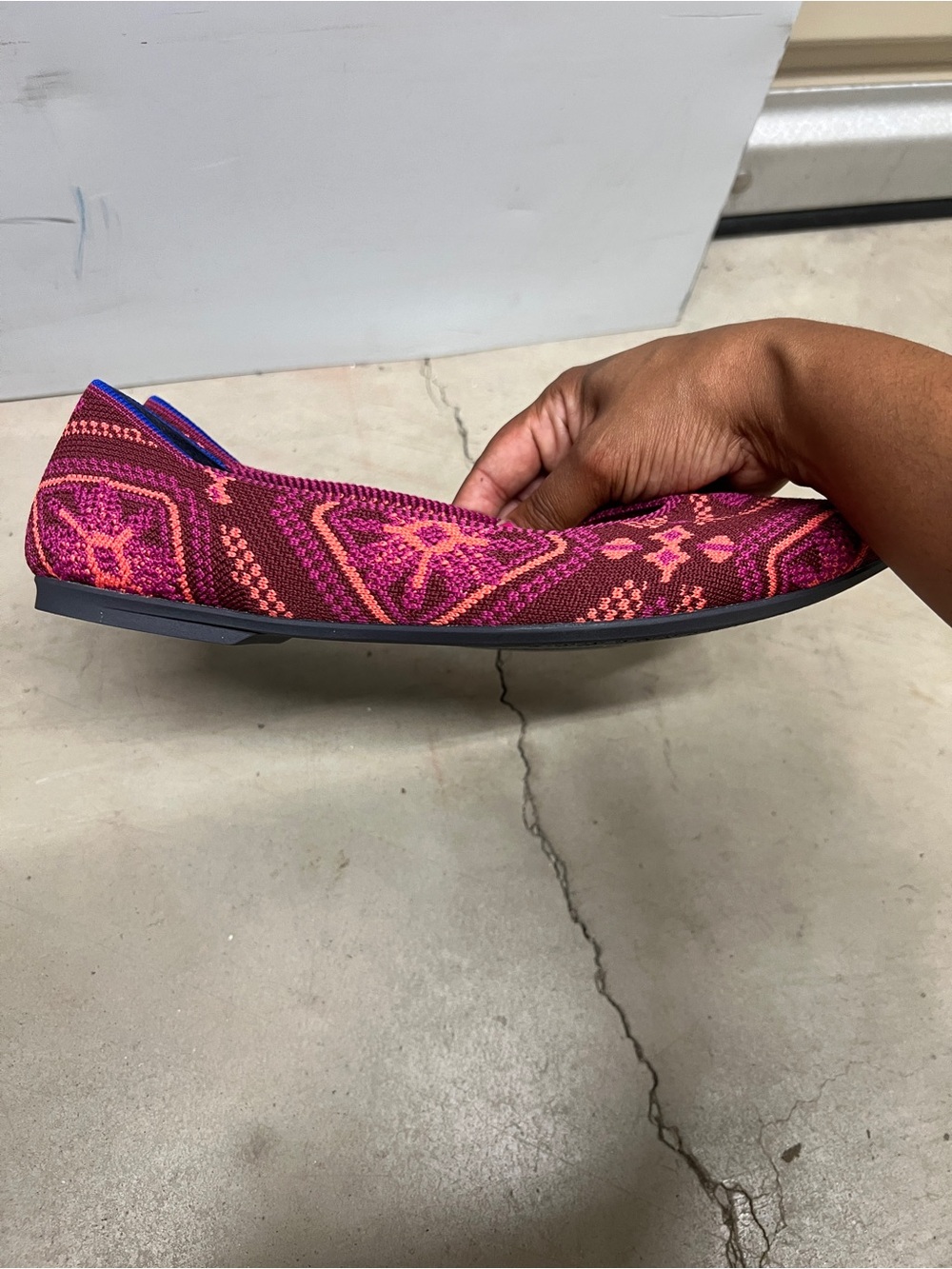 Rothy’s The Point Berry Boho Pointed Toe Flats Size 10.5 - Picture 4 of 10